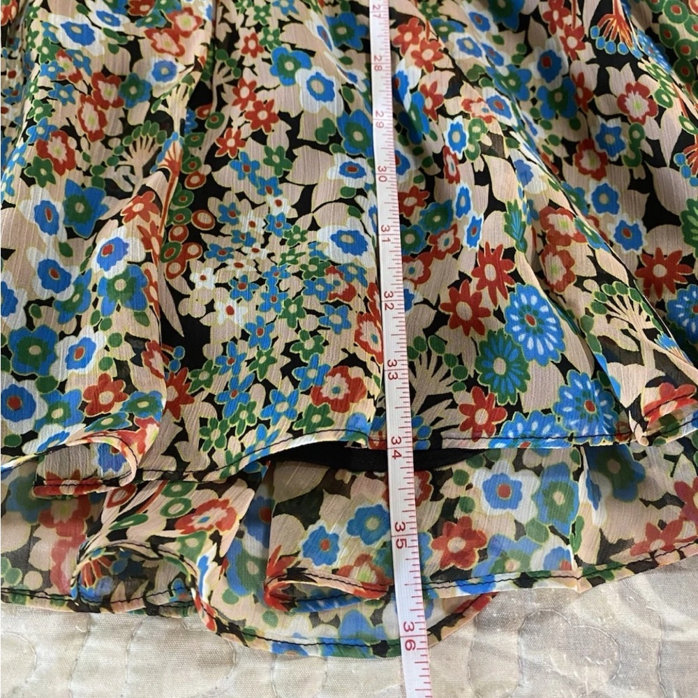 NWT Ted Baker Tiania Smock Panel Wrap Mini Dress Floral Lightweight Sz 4 Rt $295 - Picture 15 of 15